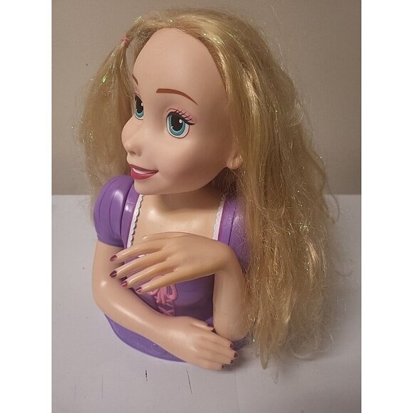 Disney Princess Rapunzel  13" Styling Head Shimmering Makeover Toy - Picture 3 of 12